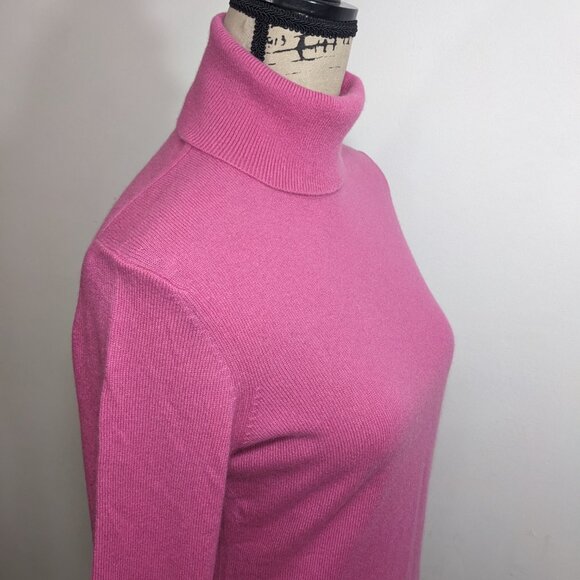 Ann Taylor Sweater Womens Small  Pink Cashmere Turtleneck Pullover Long Sleeve S - Picture 9 of 12
